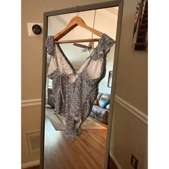 Pink Blush Ruffle Bathing Suit Size Extra Large - Picture 2 of 4